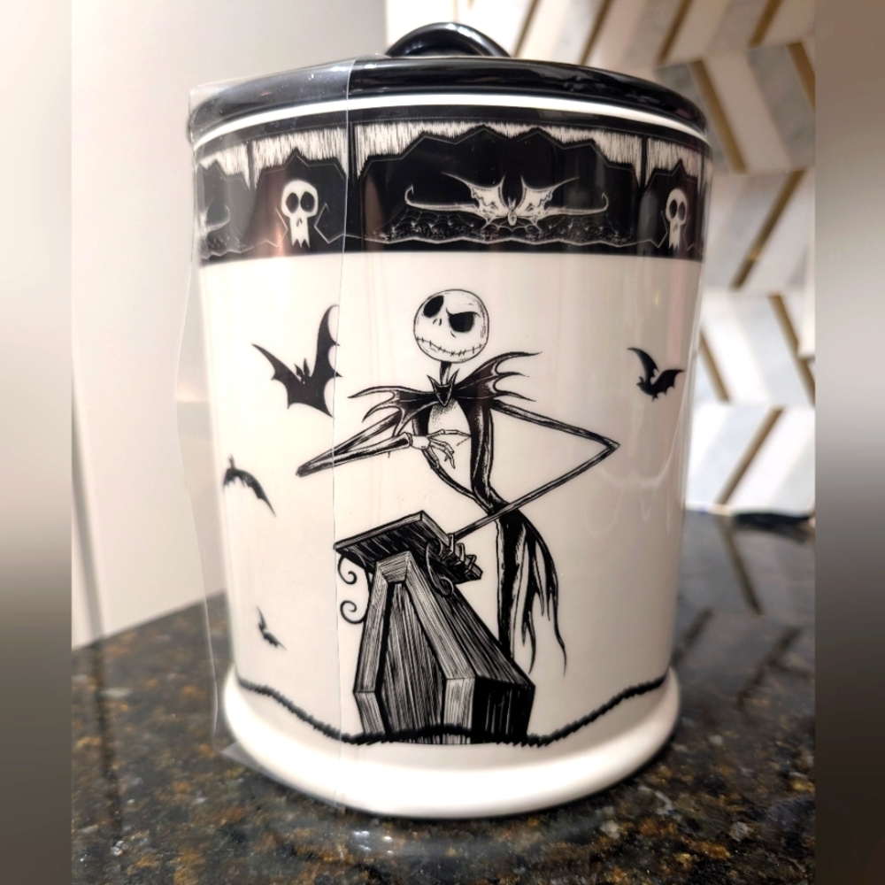Nightmare Before Christmas Jack Skellington Ceramic Canister | NWT | Disney Hall